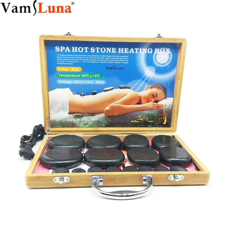 Professional Massage Hot Stone Set And Gem Massage Portable Massage Stone Heater Kit With 16 Therapy Hot Rocks Massage Stones Waist Massage Instrument Aliexpress