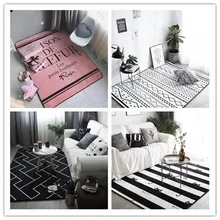 Современный Ins модный супер мягкий фланелевый утолщенный ковер прикроватное одеяло диван коврик напольный для гостиной Коврик противоскользящий ковер домашний декор