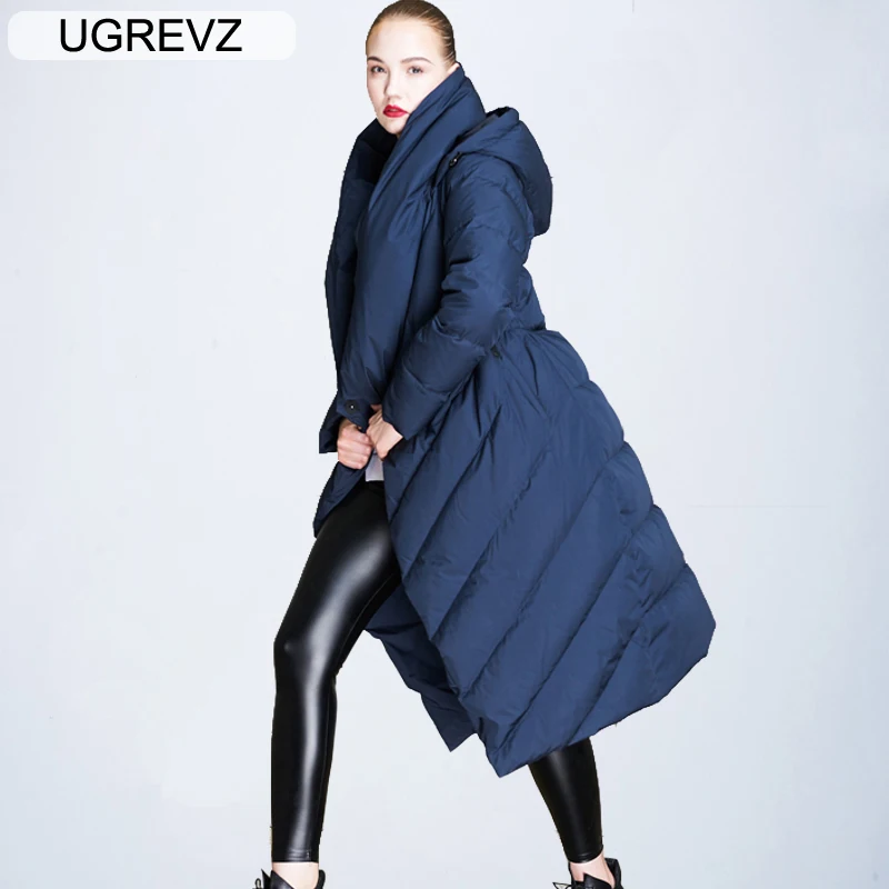 À Veste Femelle Automne Neige Casual Hiver Ugrevz Survêtement Parkas Capuchon ef18022blue ef18022redwine Porter Longue Femmes Ef18022black Bas Épais Vestes Vers Manteaux Chaud 2019 Le U8qwxq65Y