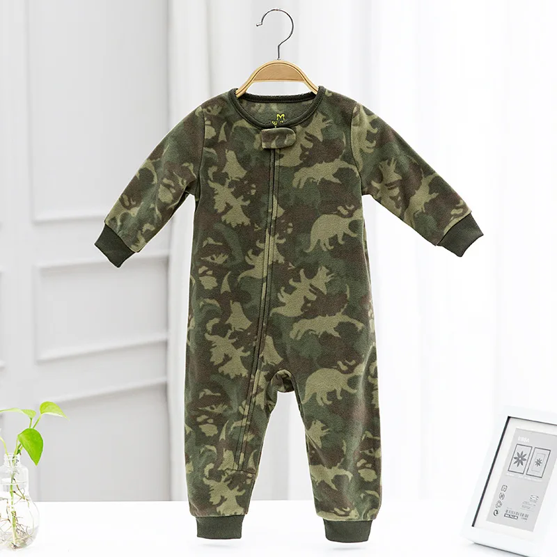 Bebés Ropa fleece romper camuflaje anti-estática niños pijamas invierno ropa caliente 6 M-24 m Niño bebe mono Bebés Ropa fleece romper camuflaje anti-estática niños pijamas invierno ropa caliente 6 M-24 m Niño bebe mono