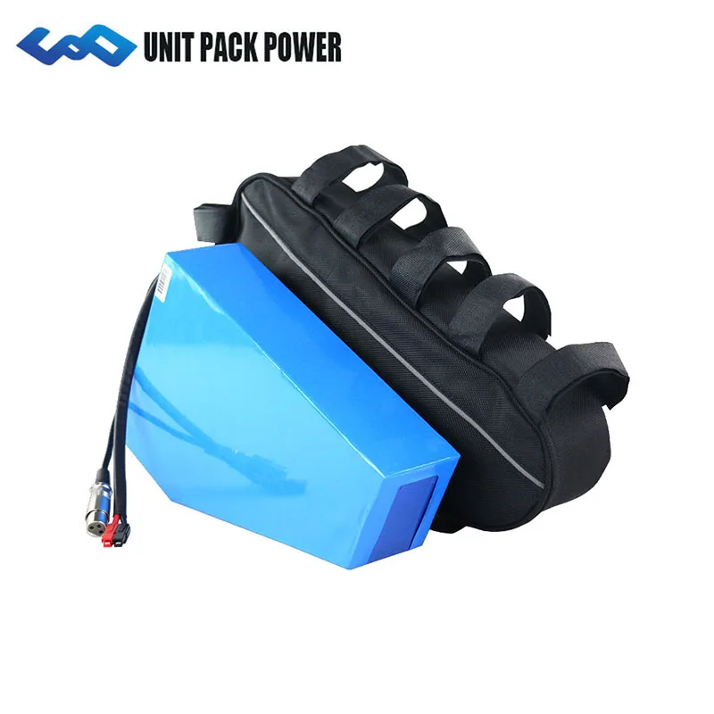 Perfect UPP Triangle Battery 52V 35Ah Super Capacity with LG Cells+4A Fast Charger 52V Ebike Lithium Battery with Long Distance 7