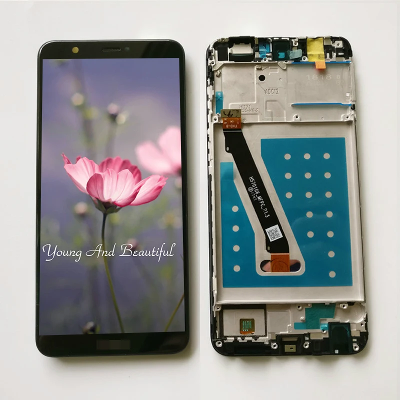 

100% Tested NEW 5.6 inch For Huawei P Smart FIG-LX1 / FIG-L21 Full LCD Display + Touch Screen Digitizer Assembly With Frame