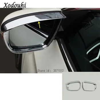 

For Nissan X-Trail XTrail T32/Rogue 2017 2018 2019 2020 Car Stick Rear Rearview Glass Mirror Trim Frame Rain Shield Sun Visor