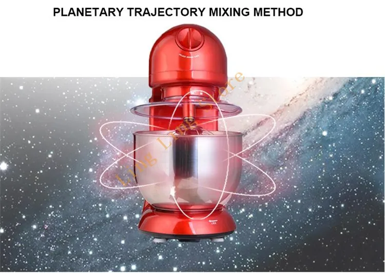 220 В/1000 Вт Электрический миксер для теста, профессиональный блендер для яиц, 5л, кухонный миксер для приготовления пищи, Миксер для молочных коктейлей/кексов, разминающая машина
