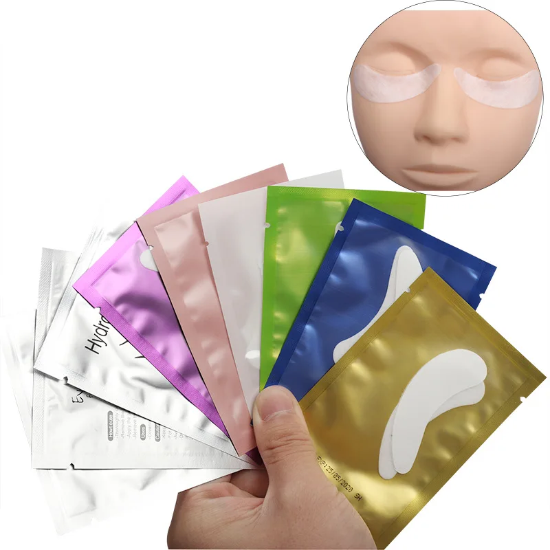 

50pairs/pack Under Gel Eye Pads Lint Free Eye Patches for Eyelash Extension False Eyelashes Grafting Makeup Tools