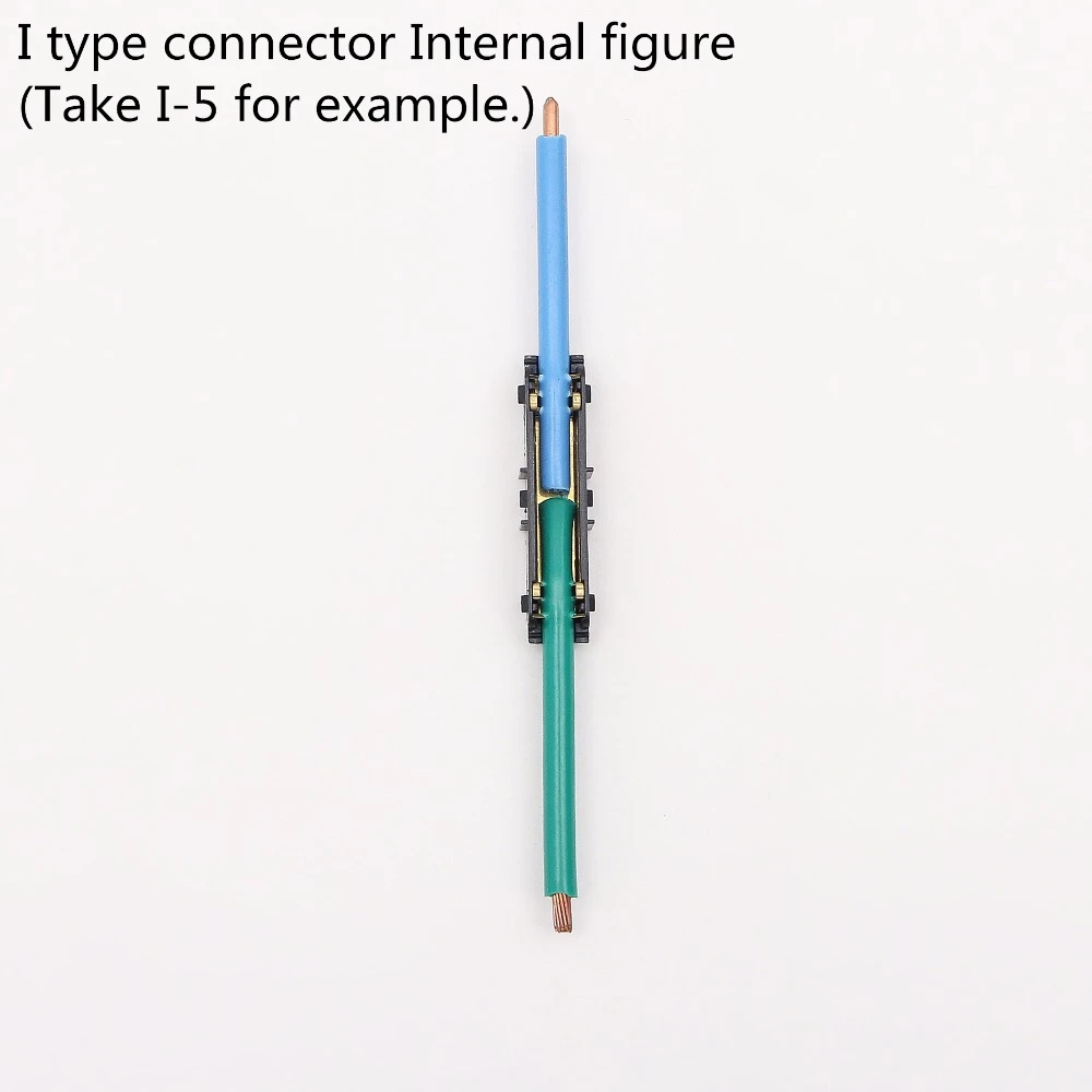 I-1 5 шт. разъем для сращивания проводов терминалы для 23-20AWG 0,3-0.5mm2 два провода проводки пристыкованный стык удлинение ремонт