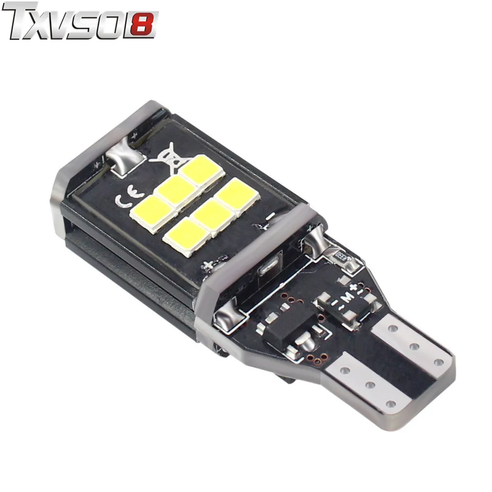 

TXVSO8 2pcs 921 912 T15 W16W Car LED Bulbs Canbus Error Free Backup Reverse Lights Turn Signal Lamp White for BMW Toyota Camry