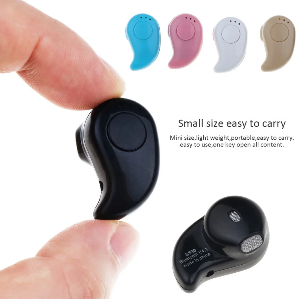 

S530 Mini Wireless Bluetooth Earphone with Mic Earphones Handsfree Headset Earphone Sports Earphone for iPhone 8 X Samsung