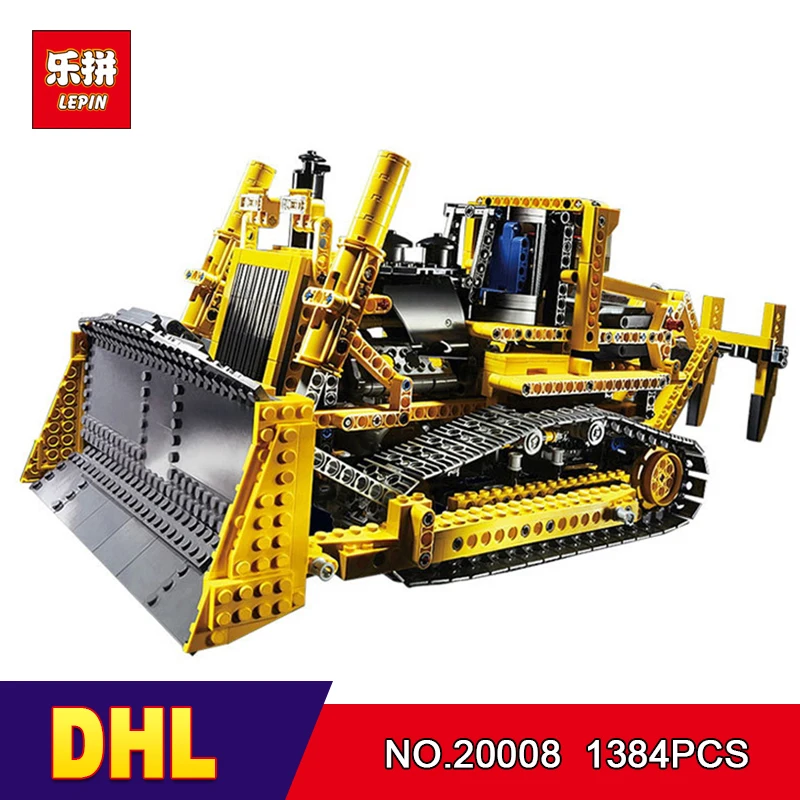 

DHL LEPIN 20008 1384pcs technic series the bulldozer Model Building blocks Bricks kits Compatible 8275