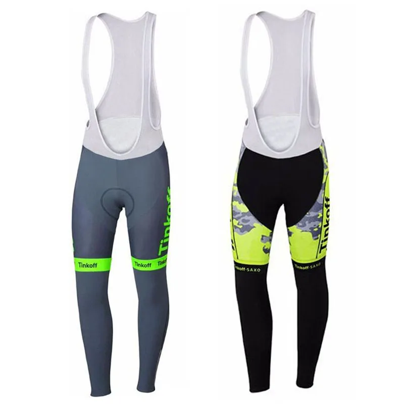 

Pro Team Fluorescent Green Cycling Riding Pants/Winter Thermal Fleeced Cycling Trousers/MTB Cycling Bib Pants With 3D Gel Pad