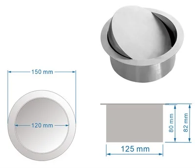 Встроенная Встраиваемая столешница верхняя скамейка мусорное ведро откидная крышка для кухонной гостиницы 304 нержавеющая сталь