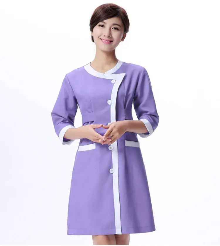 Униформа медсестры платье-футляр медицинская одежда платье косметолога красота униформа для салона