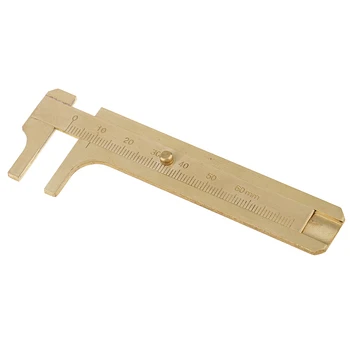 

3' / 80mm Jewelers Sliding Gauge Brass Vernier Caliper for Beads Measuring