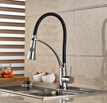 Deck Mount Single Lever Kitchen Hot Cold Water Faucet Single Handle Mixer Taps for Kitchen Chrome