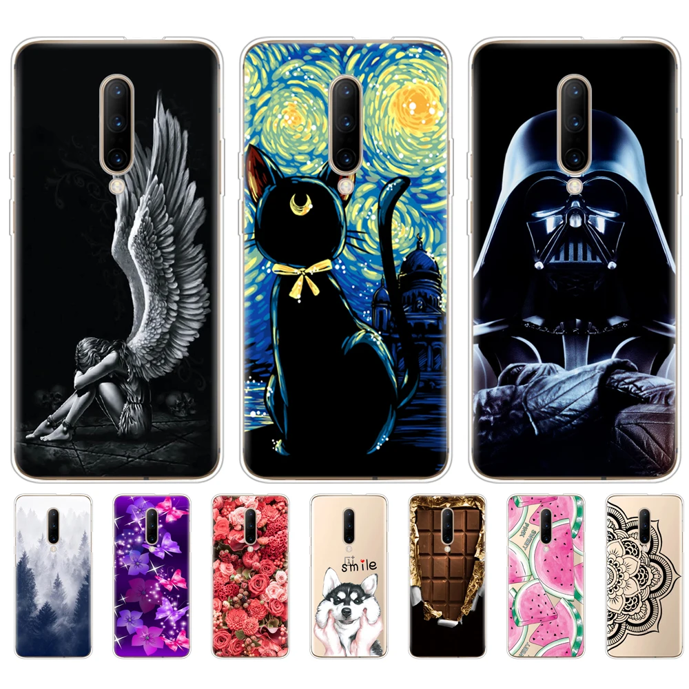 

For oneplus 7 case for one plus 7 pro etui back phone cover for oneplus 7 pro 2019 case coque bumper 1+7 protective painting