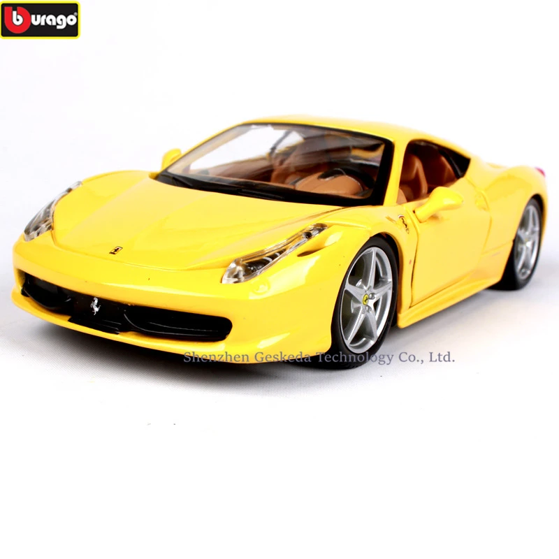 

Bburago 1:24 Ferrari 458Y collection manufacturer authorized simulation alloy car model crafts decoration collection toy tools