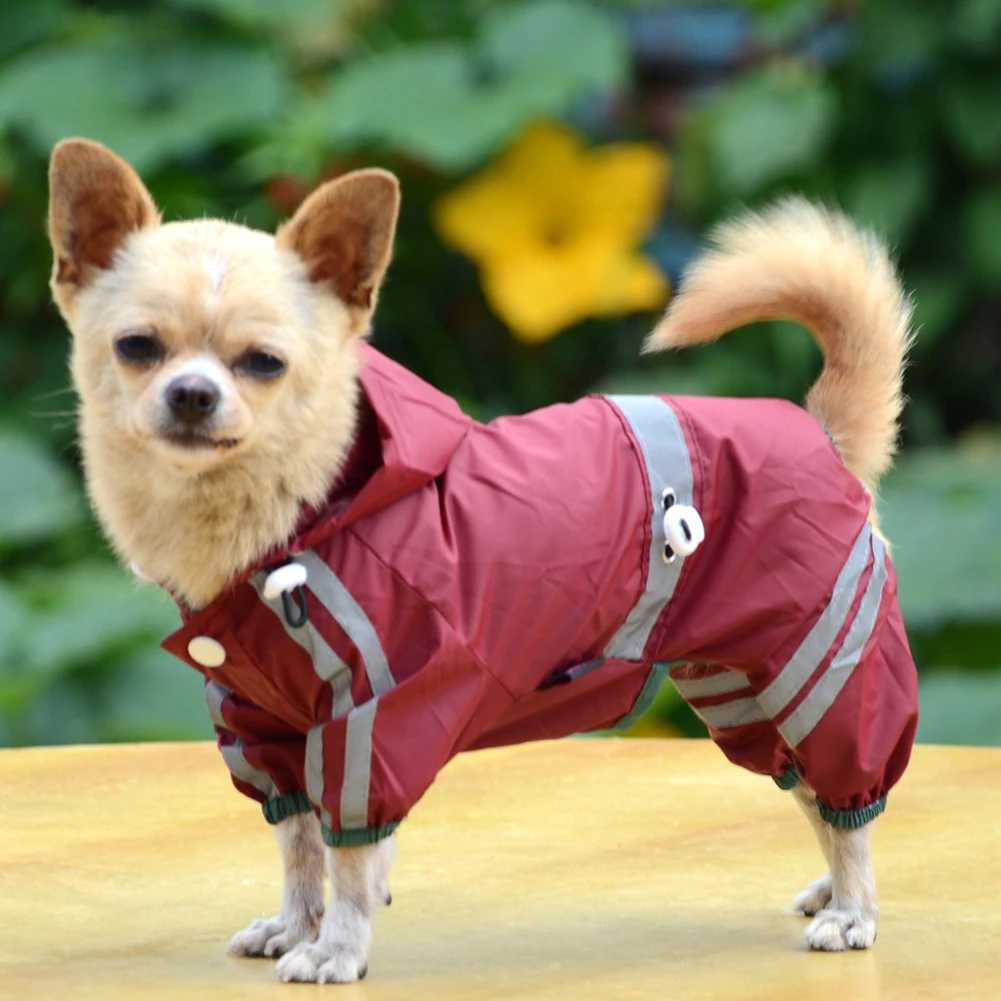New Summer Waterproof Dog Raincoat Cool Clothes for Big Dogs Rainwear
