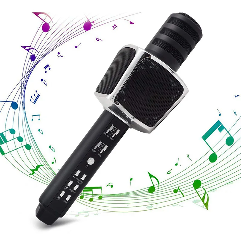 

Wireless Bluetooth Karaoke Microphone, 4 in 1 Portable Handheld Karaoke Player Speaker for Android/iPhone/iPad/PC/Outdoor/Party