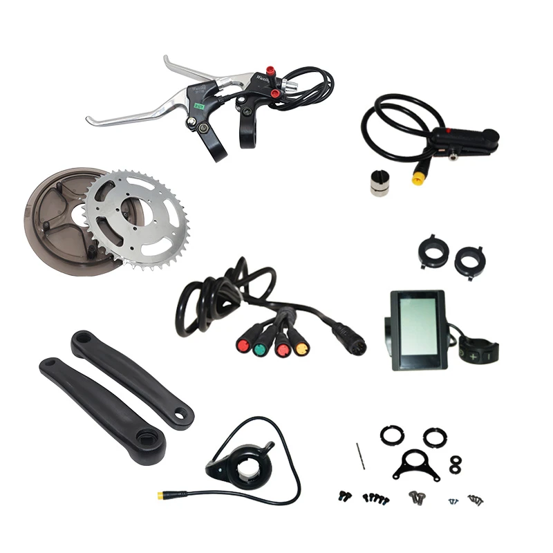 Cheap JS Ebike 36V 48V Middle Motor Electric Bike Kit Torque Bicicleta Electrica Electric Bike Conversion Kit Elektrikli Bisiklet Bike 4