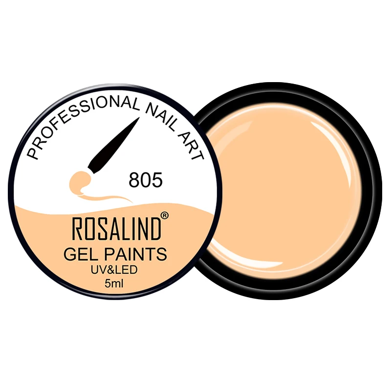 ROSALIND#801-830 Гель-лак для ногтей, новинка, 30 цветов, гель для рисования ногтей, легко впитывается, Гель-лак для ногтей - Цвет: Color 805