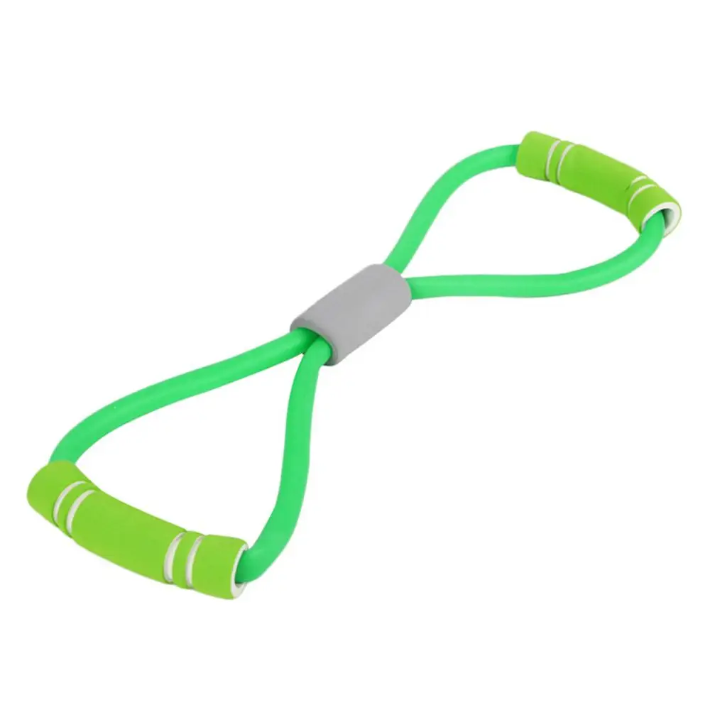 В помещении для спорта для фитнеса для йоги 8 Форма Тяговая веревка Трубное оборудование инструмент для тренажерного зала Упражнение ралли - Цвет: Зеленый