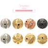 ZHUKOU 10x10mm cuentas caladas de moda para mujer pulsera collar aretes accesorios de joyería modelo: VZ214 ► Foto 1/6