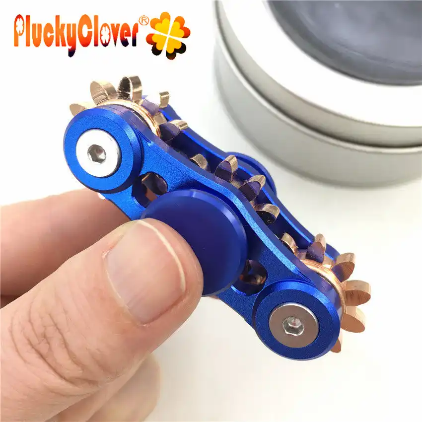 black and gold fidget spinner