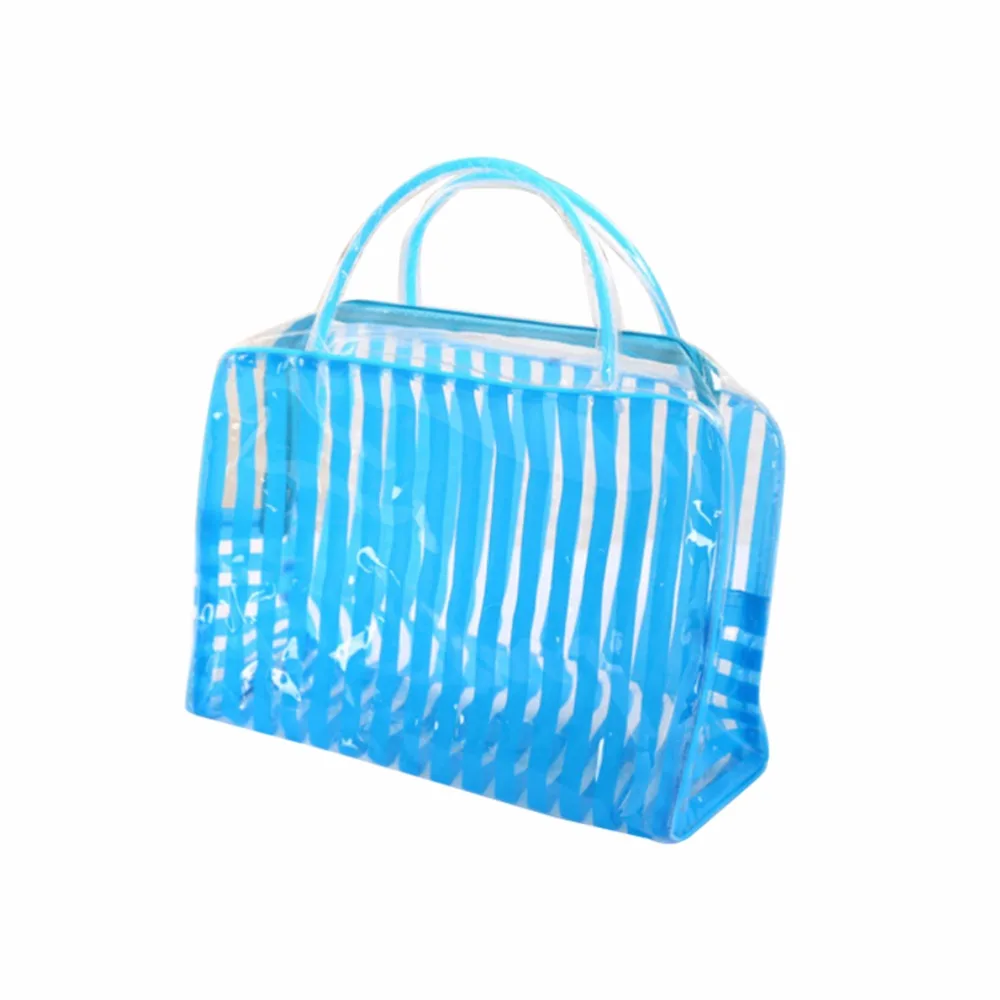 Ztbbao الأزياء البلاستيكية سستة حقيبة شريط المحمولة للماء ماكياج التجميل أداة تخزين السيدات حقيبة ماكياج المنظم