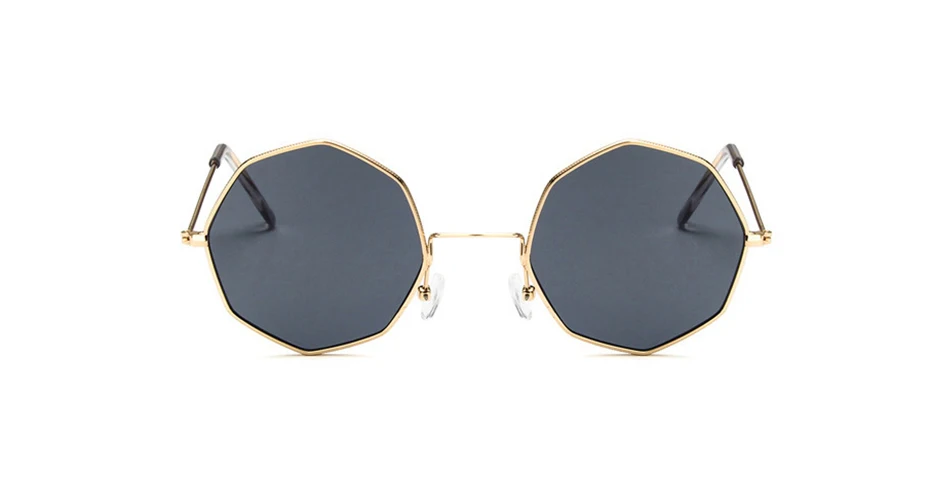 MLLSE брендовые модные Восьмиугольные солнцезащитные очки для женщин Ретро металлическая оправа UV400 женские солнцезащитные очки