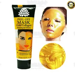 120g/Bottle 24 K Золотая маска с коллагеном, против морщин Face pack маска для лица против старения для ухода за кожей лица лифтинг, укрепление оптовая