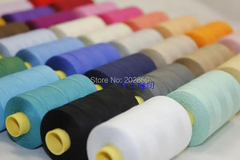 Хлопчатобумажных ниток, DIY ручной Применение/швейная машина нитей, 40с/2,36 разных цветов(катушки)/Лот, 800 ярдов/катушка, высокое качество