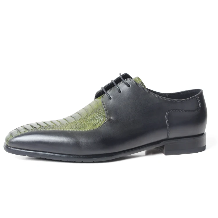 VIKEDUO/Роскошные брендовые туфли из кожи страуса; Мужские модельные туфли дерби из телячьей кожи; Свадебная офисная обувь; Zapatos ручной работы на заказ