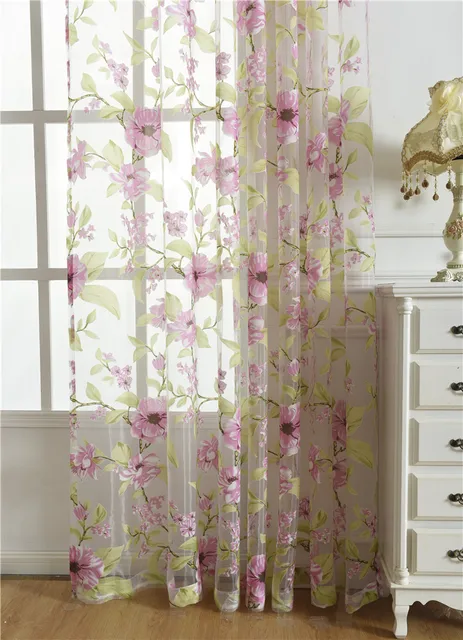 Fleur Écran Écran Rideaux pour Salon Chambre Tissu De Rideau ... Fleur Écran Écran Rideaux pour Salon Chambre Tissu De Rideau ...