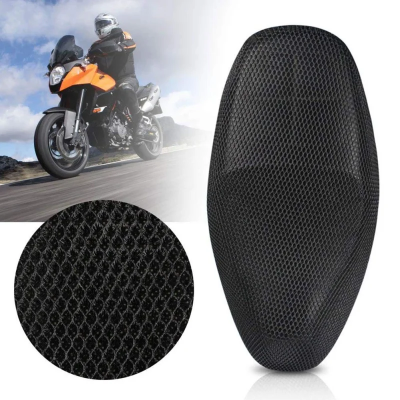 

Hot Sales Summer Fresh Breathable 3D Mesh Motorcycle Moped Seat Waterproof Anti-Slip Cushion Covers