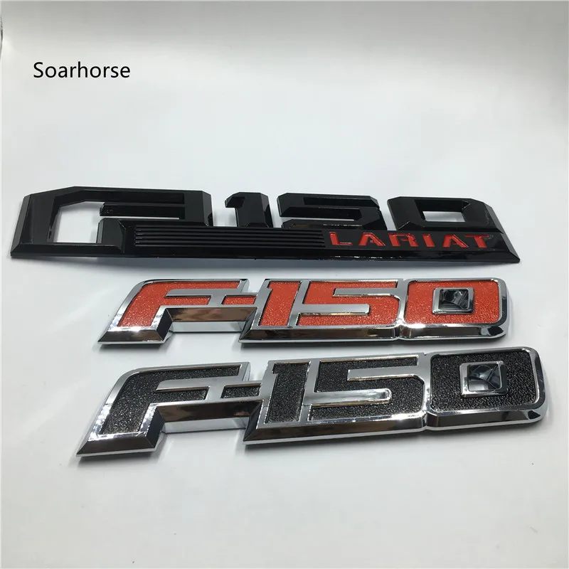 Red 2pcs F150 FX4 Fender Emblems Drivers Side Rear Tailgate Nameplates Stickers Replacement for Ford F-150 Red 2pcs F150 FX4 Fender Emblems Drivers Side Rear Tailgate Nameplates Stickers Replacement for Ford F-150