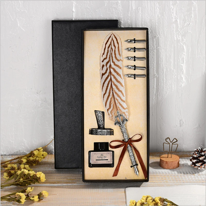 

Harri Potter Advanced feather pen And The Cursed Child Feather Quill Pen Set With HP Sealing Wax Set And Diary For Fans Gift