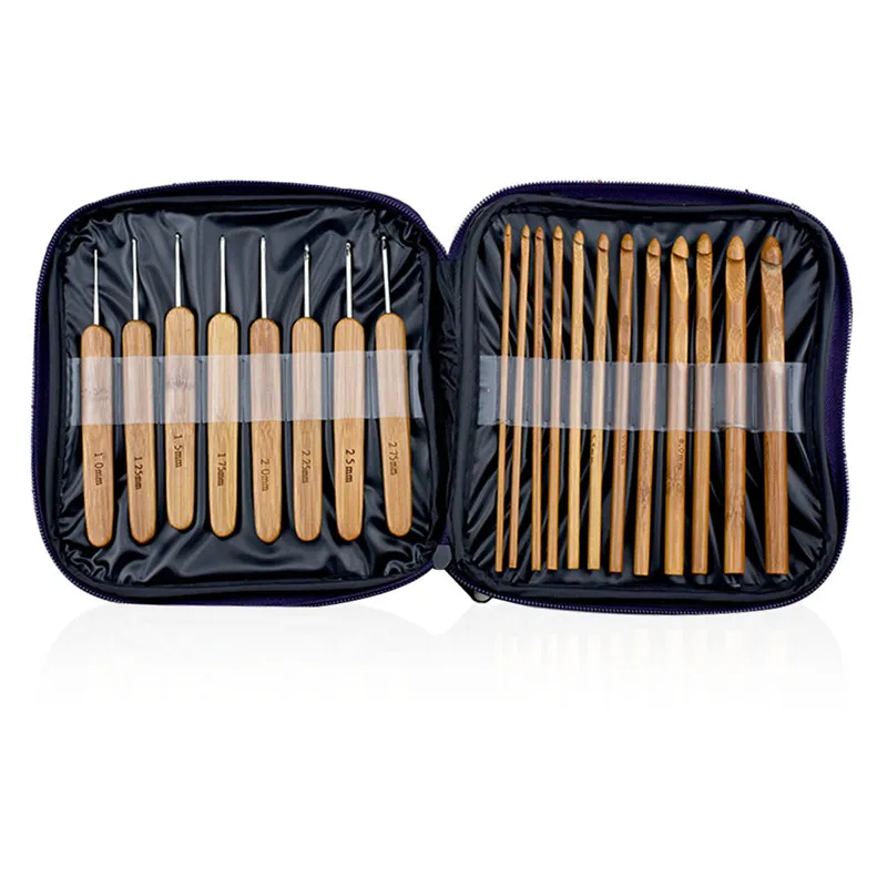 bamboo crochet needles set (1)