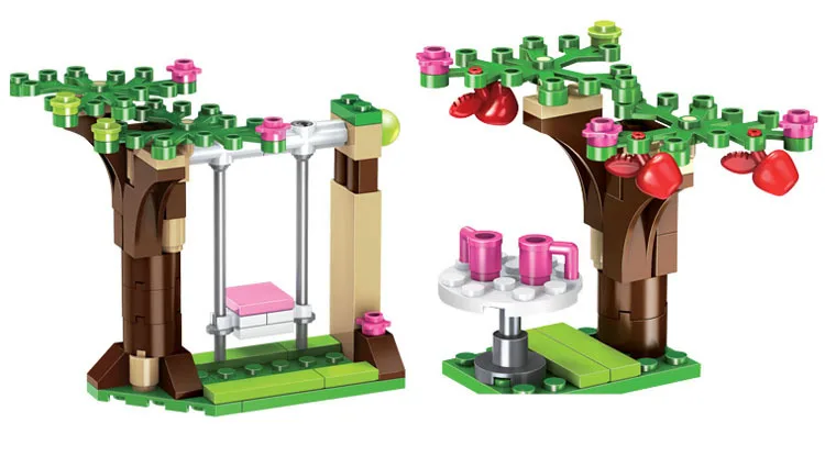 69 шт. девушка принцесса замок DIY Модель Building Block кирпичи Золушка Романтический