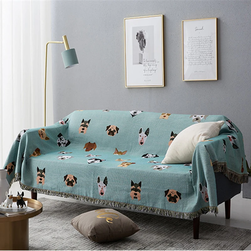 Скандинавское милое одеяло, многофункциональное декоративное покрывало для собаки, покрывало для дивана, кровати, для путешествий, нескользящее стеганое большое одеяло s