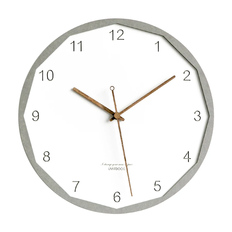 

Simple Round Quartz Wall Clock Modern Design Home Watch Nordic Design Clock Kitchen Zegar Scienny Clocks Wall Home Decor 60ZB087