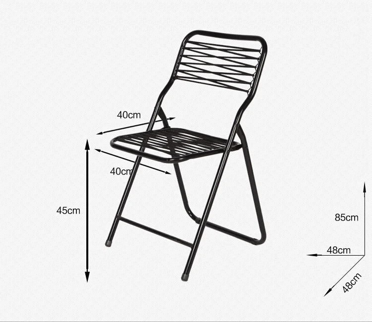 Садовые стулья уличная мебель садовая мебель стальная рама Резиновая лента balcon складной стул портативный домашний садовый стул современный