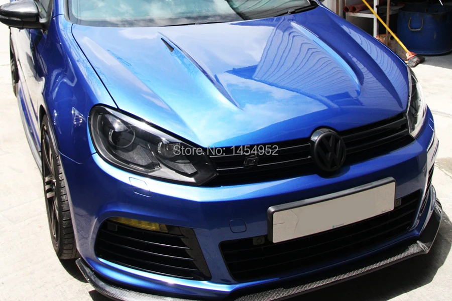 VW GOLF R MK6 Стайлинг R& CF углеродное волокно передний спойлер сплиттер хороший монтаж! Удивительной