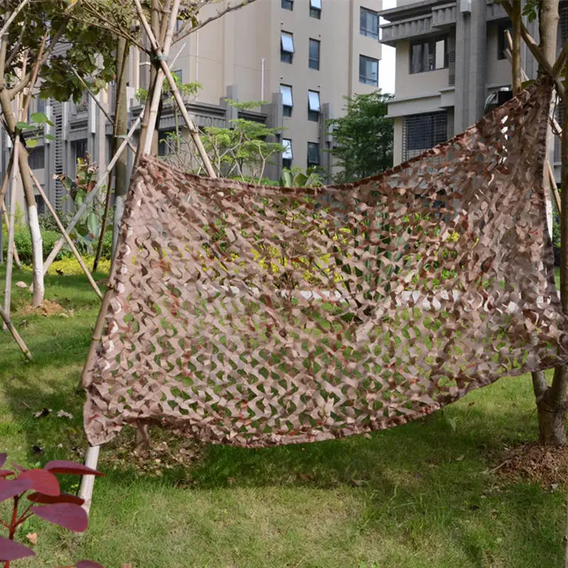 Reinforced Camouflage Net Garden Awning Sun Shading Hiding Mesh Camo Net 8x8M