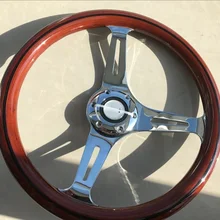 Универсальный 330 мм 33 см 13 дюймов деревянный Phoebe руль гоночный руль три гоночные Phoebe черная линия