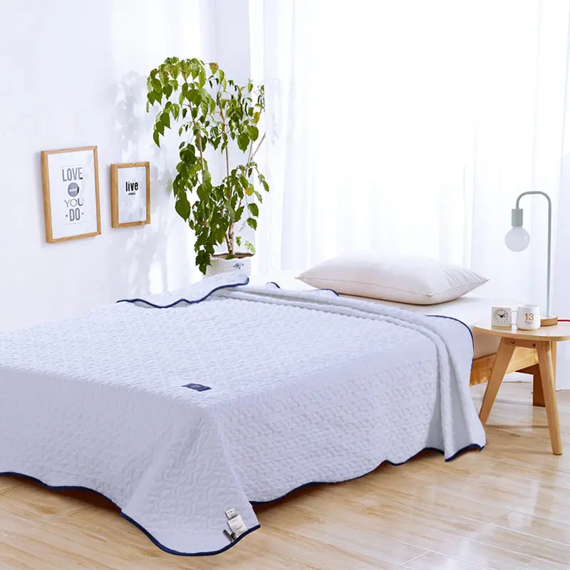 Polyester/Cotton Bedspread Sheet Printing For Adults Solid Color Bed