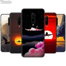 Silicone Cover Shell for Oneplus 7 7 Pro 6 6T 5T Black Case for Oneplus 7 7Pro Soft Phone Case Fighter aircraft