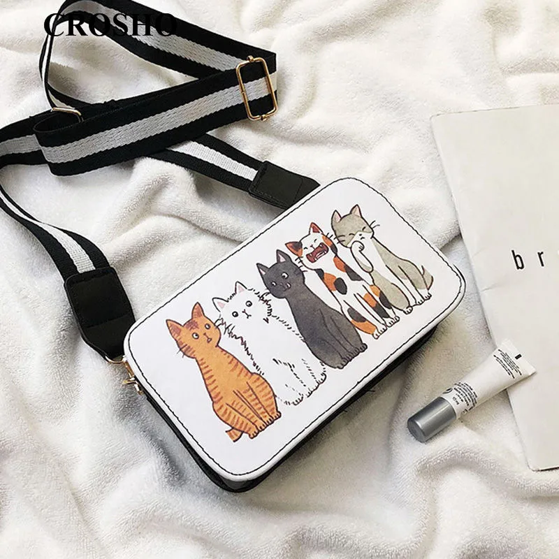 

CROSHO Small Bag Girl Spring Japanese Cross Body Winter Lovely Cartoon