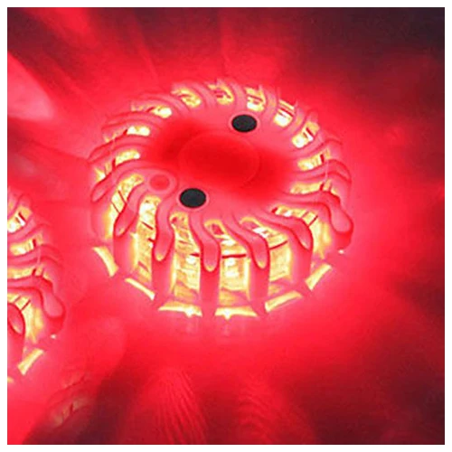 

Er Bright 16 LED Round Shape Road Safety Warning Light (red)