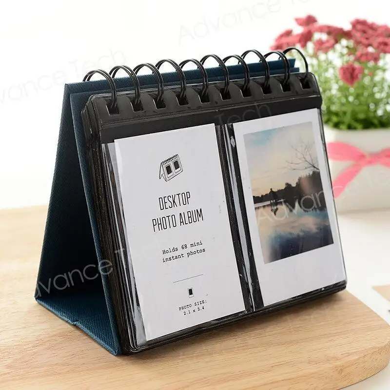 68 Pockets Polyester Instant Photo Album Picture Case for Fujifilm Instax Mini Film for credit card size book