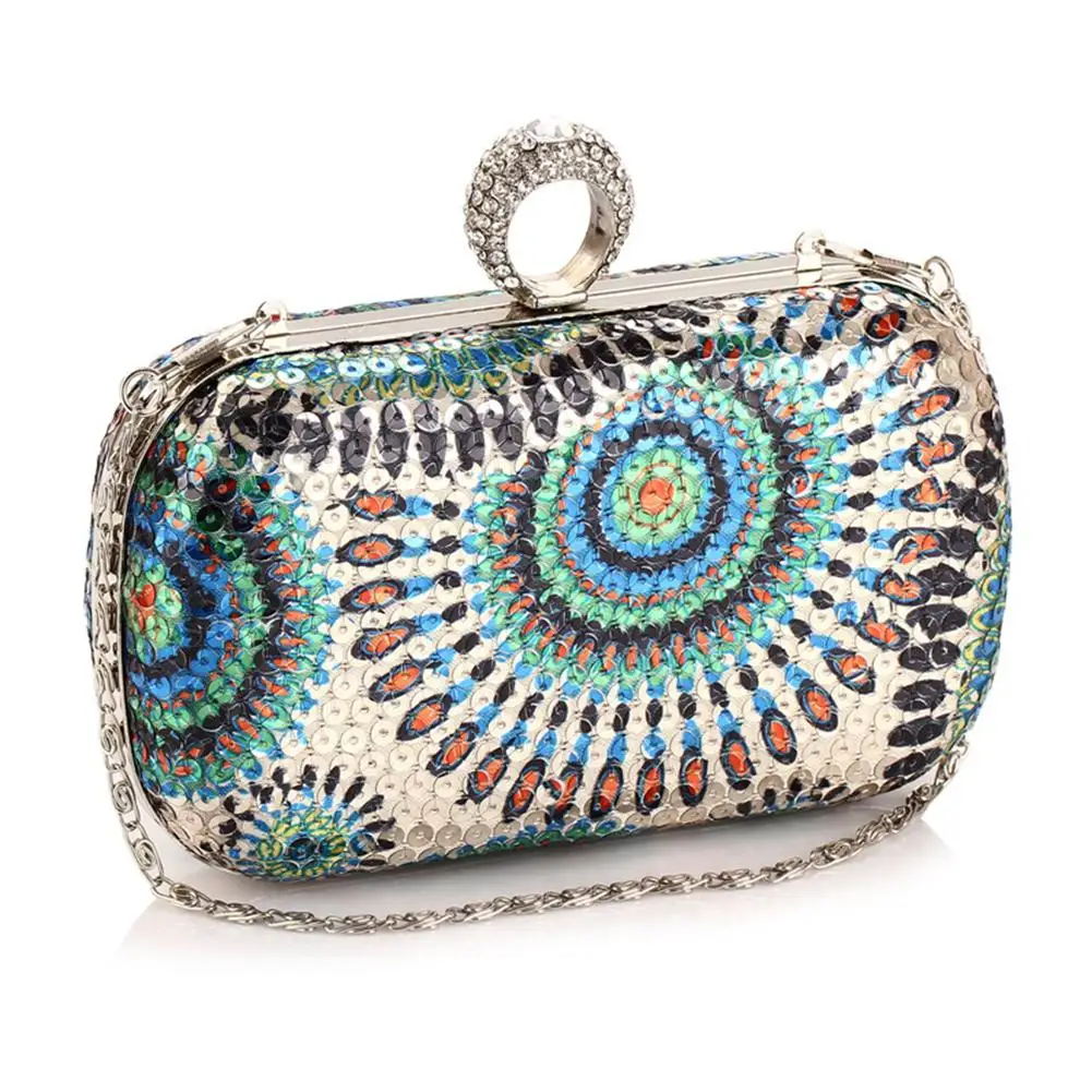

Yfashion Fashion Women Handbag Lady Mini Sequins Rhinestone Female Party Wedding Evening Bag Clutch Bag For Girls